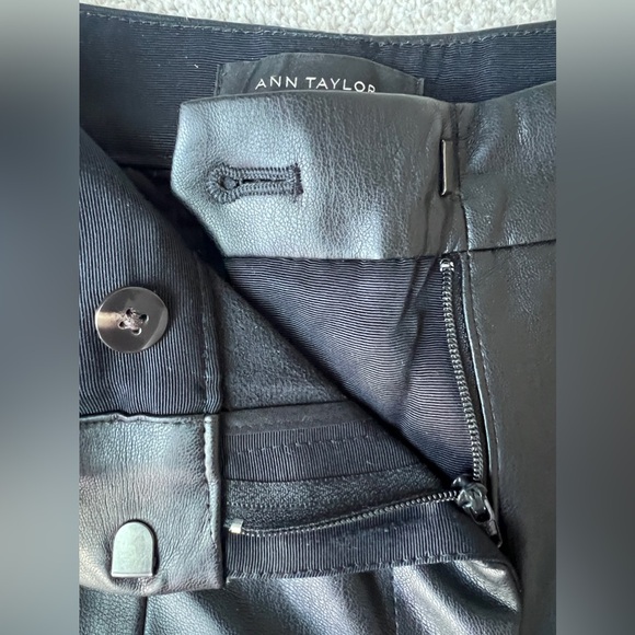 Vintage Mid-Rise Black Faux Leather Pants - Picture 5 of 5